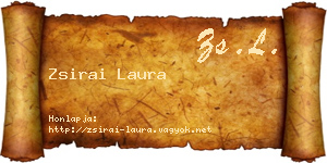 Zsirai Laura névjegykártya